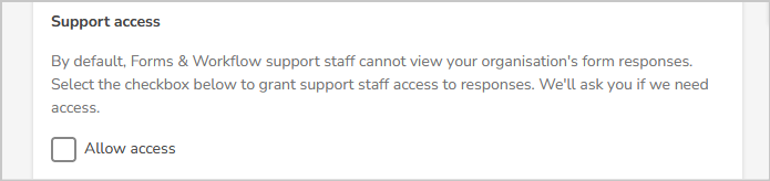 allow support staff access