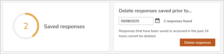delete saved responses