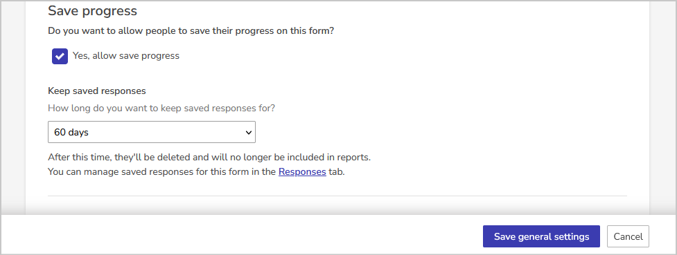save progress settings
