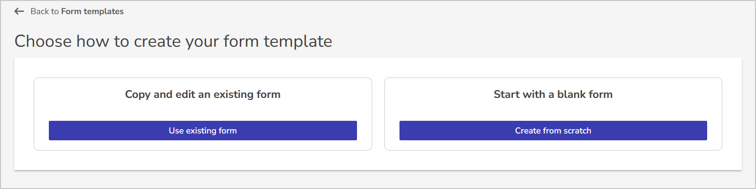 choose how to create template