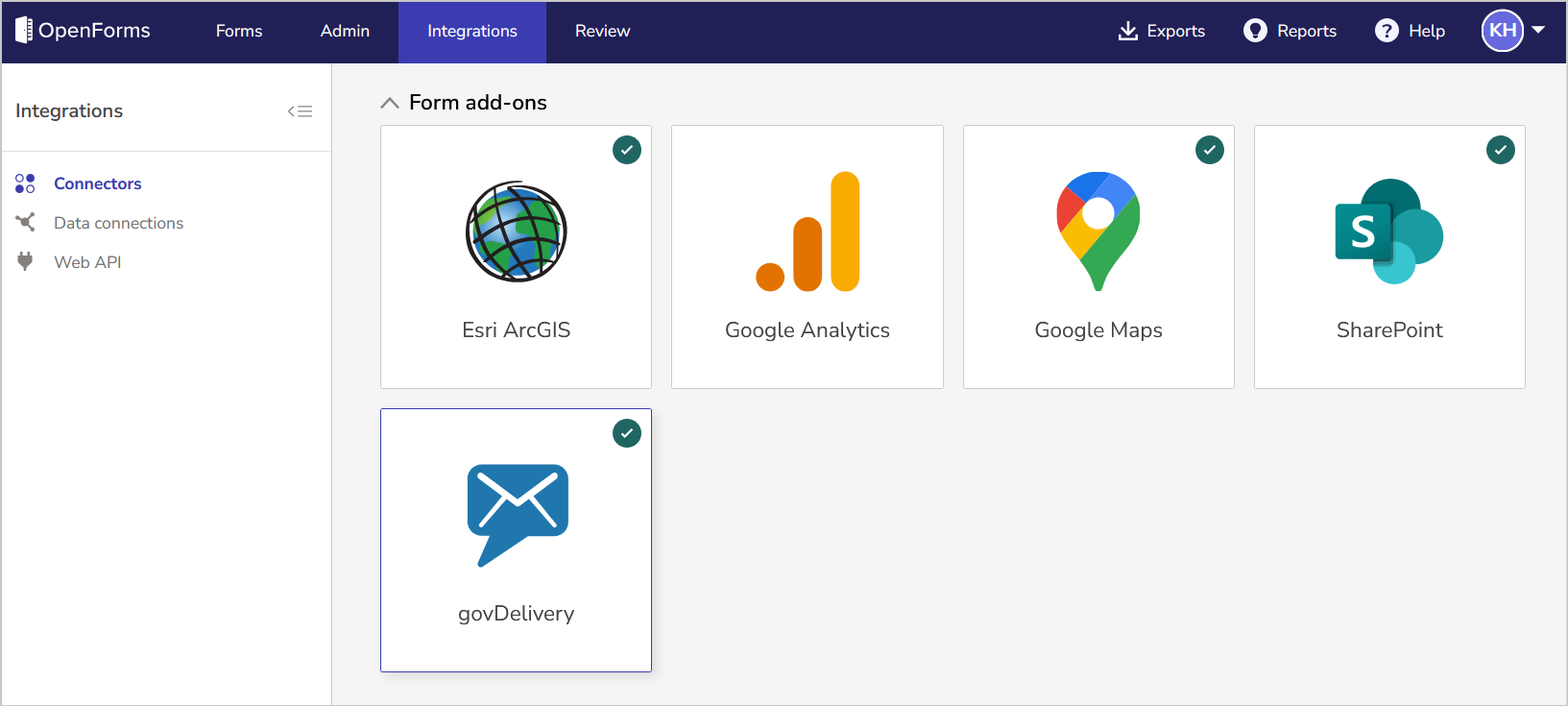 govDelivery is in integrations