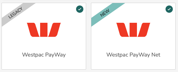 legacy and new banners in the payment gateway screen
