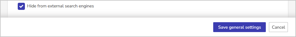 hide from external search setting