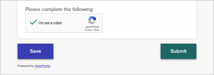 captcha test on a live form