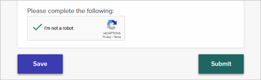 captcha on live form