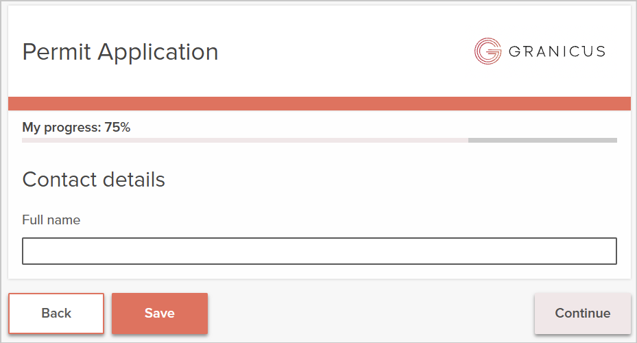 form with field per page layout