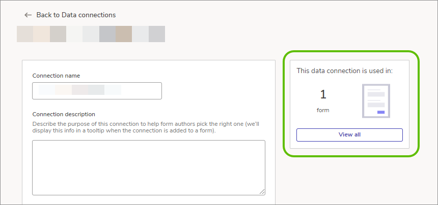 Data connections used