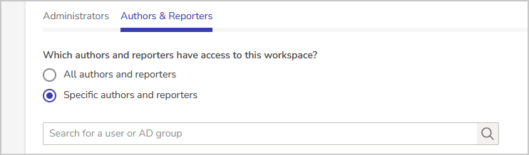 search authors and reporters