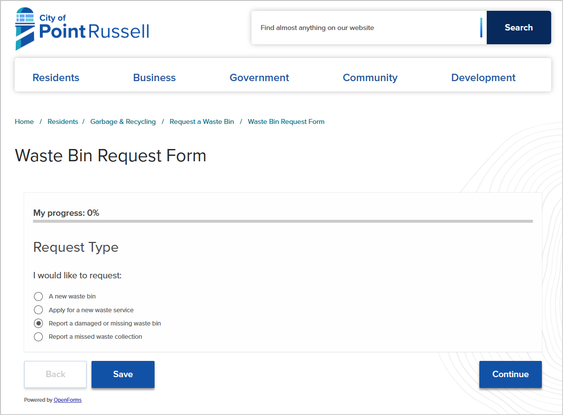 embedded form example